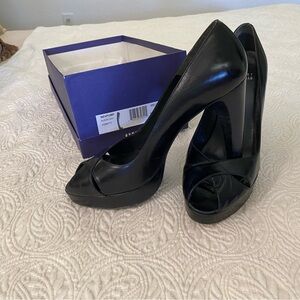 Stuart Weitzman Leather Platform Shoe